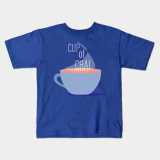 CupOfChai Powder Blue Kids T-Shirt